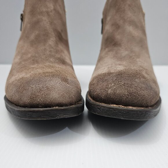 Born Malta II Ankle Bootie Womens 9 Brown Suede Distressed Western Cowboy NEW - Picture 7 of 15
